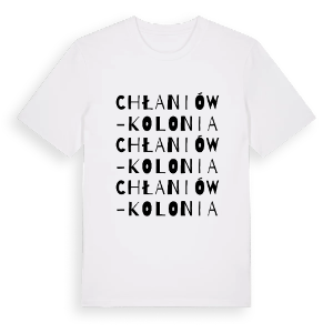 Chłaniów-Kolonia ordlek t-shirt – ekologisk bomull t-shirt från Pinshirt
