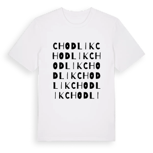Chodlik ordlek t-shirt – ekologisk bomull t-shirt från Pinshirt