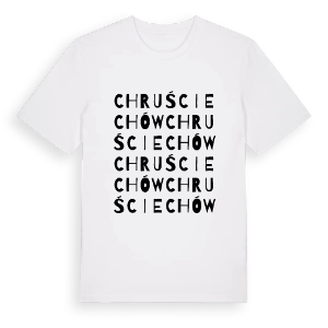 Chruściechów ordlek t-shirt – ekologisk bomull t-shirt från Pinshirt