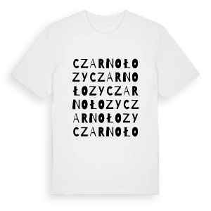Czarnołozy ordlek t-shirt – ekologisk bomull t-shirt från Pinshirt