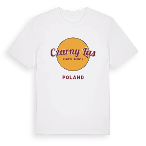Czarny Las cirkel t-shirt – ekologisk bomull t-shirt från Pinshirt