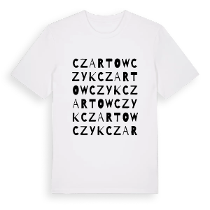 Czartowczyk ordlek t-shirt – ekologisk bomull t-shirt från Pinshirt