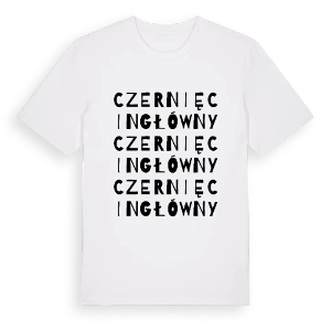 Czernięcin Główny ordlek t-shirt – ekologisk bomull t-shirt från Pinshirt
