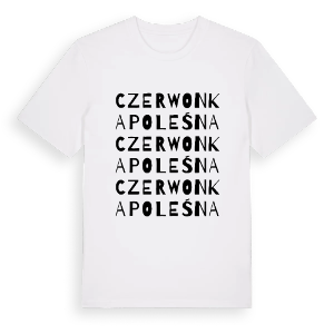 Czerwonka Poleśna ordlek t-shirt – ekologisk bomull t-shirt från Pinshirt