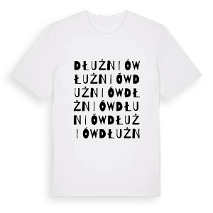 Dłużniów ordlek t-shirt – ekologisk bomull t-shirt från Pinshirt