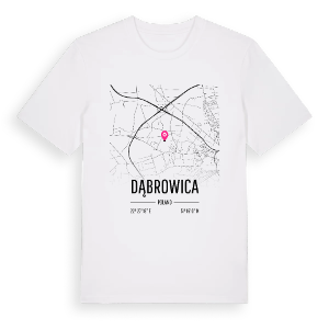 Dąbrowica karta t-shirt – ekologisk bomull t-shirt från Pinshirt