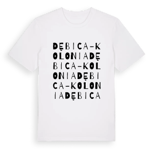 Dębica-Kolonia ordlek t-shirt – ekologisk bomull t-shirt från Pinshirt