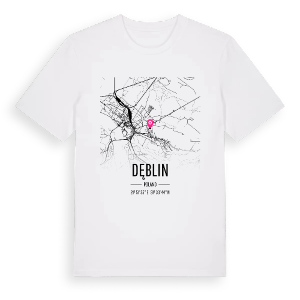 Dęblin karta t-shirt – ekologisk bomull t-shirt från Pinshirt