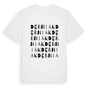 Dębniak ordlek t-shirt – ekologisk bomull t-shirt från Pinshirt