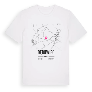 Dębowiec karta t-shirt – ekologisk bomull t-shirt från Pinshirt