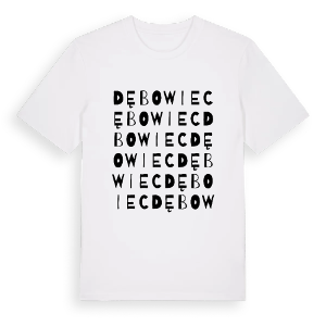 Dębowiec ordlek t-shirt – ekologisk bomull t-shirt från Pinshirt