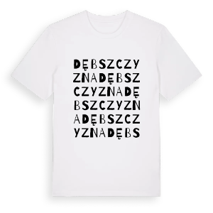 Dębszczyzna ordlek t-shirt – ekologisk bomull t-shirt från Pinshirt