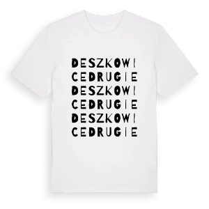 Deszkowice Drugie ordlek t-shirt – ekologisk bomull t-shirt från Pinshirt