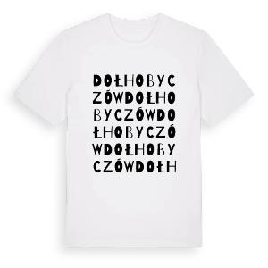 Dołhobyczów ordlek t-shirt – ekologisk bomull t-shirt från Pinshirt