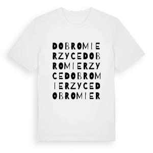 Dobromierzyce ordlek t-shirt – ekologisk bomull t-shirt från Pinshirt