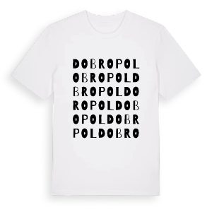Dobropol ordlek t-shirt – ekologisk bomull t-shirt från Pinshirt