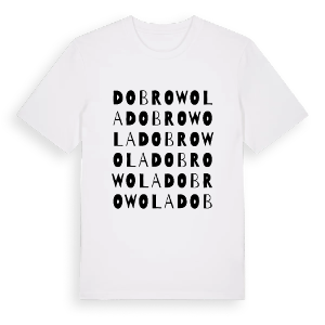 Dobrowola ordlek t-shirt – ekologisk bomull t-shirt från Pinshirt