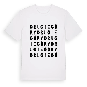 Drugie Góry ordlek t-shirt – ekologisk bomull t-shirt från Pinshirt