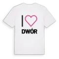 Jag älskar Dwór t-shirt stort tryck