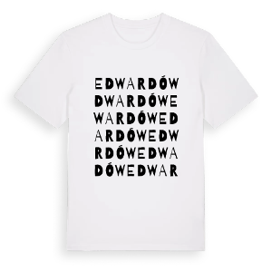 Edwardów ordlek t-shirt – ekologisk bomull t-shirt från Pinshirt
