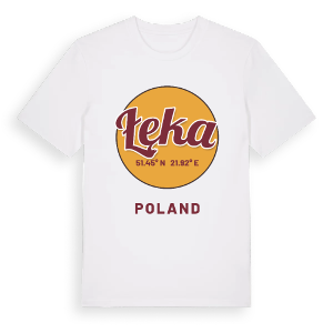 Łęka cirkel t-shirt – ekologisk bomull t-shirt från Pinshirt
