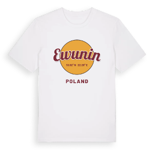 Ewunin cirkel t-shirt – ekologisk bomull t-shirt från Pinshirt