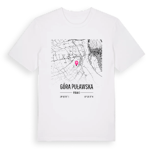 Góra Puławska karta t-shirt – ekologisk bomull t-shirt från Pinshirt