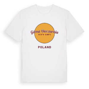 Górna Owczarnia cirkel t-shirt – ekologisk bomull t-shirt från Pinshirt