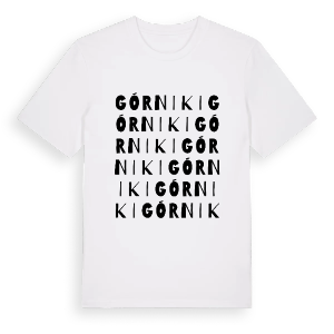 Górniki ordlek t-shirt – ekologisk bomull t-shirt från Pinshirt