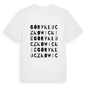 Góry Kluczkowickie ordlek t-shirt – ekologisk bomull t-shirt från Pinshirt