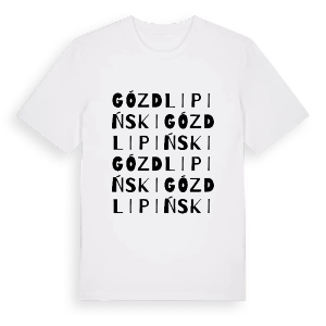 Gózd Lipiński ordlek t-shirt – ekologisk bomull t-shirt från Pinshirt