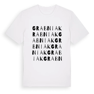 Grabniak ordlek t-shirt – ekologisk bomull t-shirt från Pinshirt