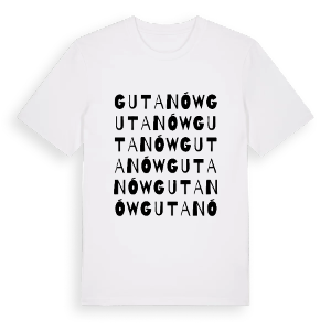 Gutanów ordlek t-shirt – ekologisk bomull t-shirt från Pinshirt