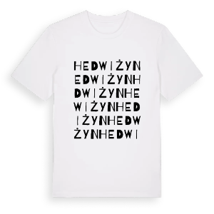 Hedwiżyn ordlek t-shirt – ekologisk bomull t-shirt från Pinshirt
