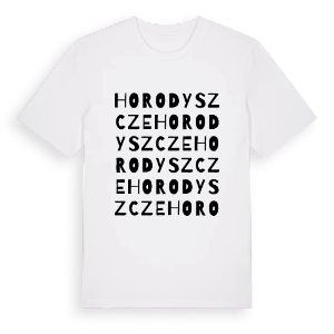 Horodyszcze ordlek t-shirt – ekologisk bomull t-shirt från Pinshirt