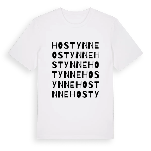 Hostynne ordlek t-shirt – ekologisk bomull t-shirt från Pinshirt