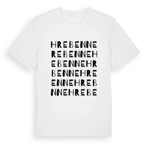 Hrebenne ordlek t-shirt – ekologisk bomull t-shirt från Pinshirt