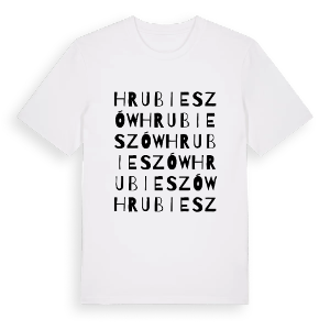 Hrubieszów ordlek t-shirt – ekologisk bomull t-shirt från Pinshirt