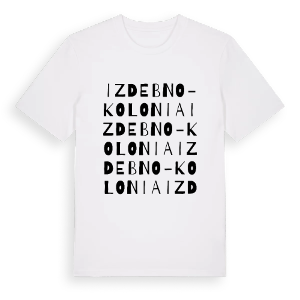 Izdebno-Kolonia ordlek t-shirt – ekologisk bomull t-shirt från Pinshirt