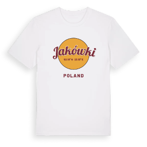 Jakówki cirkel t-shirt – ekologisk bomull t-shirt från Pinshirt