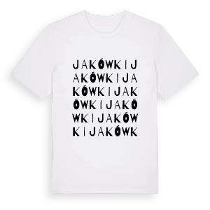Jakówki ordlek t-shirt – ekologisk bomull t-shirt från Pinshirt