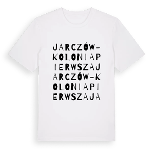 Jarczów-Kolonia Pierwsza ordlek t-shirt – ekologisk bomull t-shirt från Pinshirt