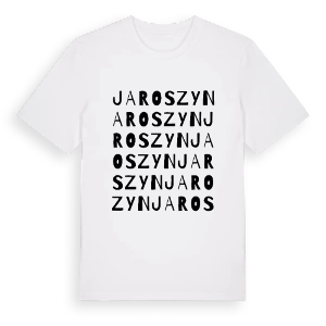 Jaroszyn ordlek t-shirt – ekologisk bomull t-shirt från Pinshirt