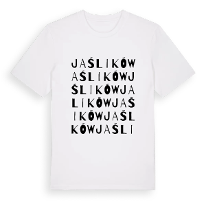 Jaślików ordlek t-shirt – ekologisk bomull t-shirt från Pinshirt