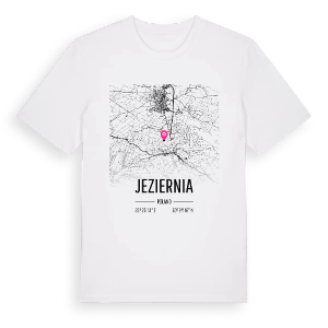 Jeziernia karta t-shirt – ekologisk bomull t-shirt från Pinshirt