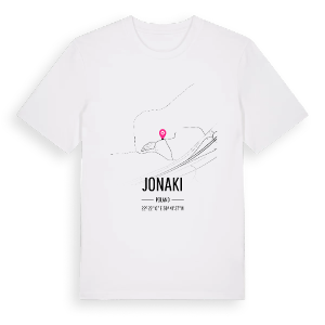 Jonaki karta t-shirt – ekologisk bomull t-shirt från Pinshirt