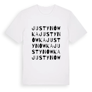 Justynówka ordlek t-shirt – ekologisk bomull t-shirt från Pinshirt