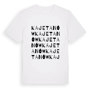 Kajetanów ordlek t-shirt – ekologisk bomull t-shirt från Pinshirt