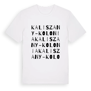 Kaliszany-Kolonia ordlek t-shirt – ekologisk bomull t-shirt från Pinshirt
