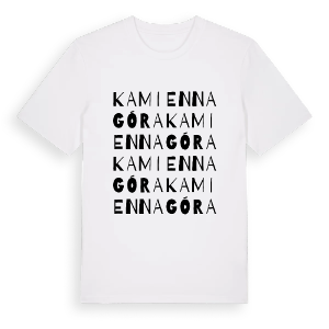 Kamienna Góra ordlek t-shirt – ekologisk bomull t-shirt från Pinshirt